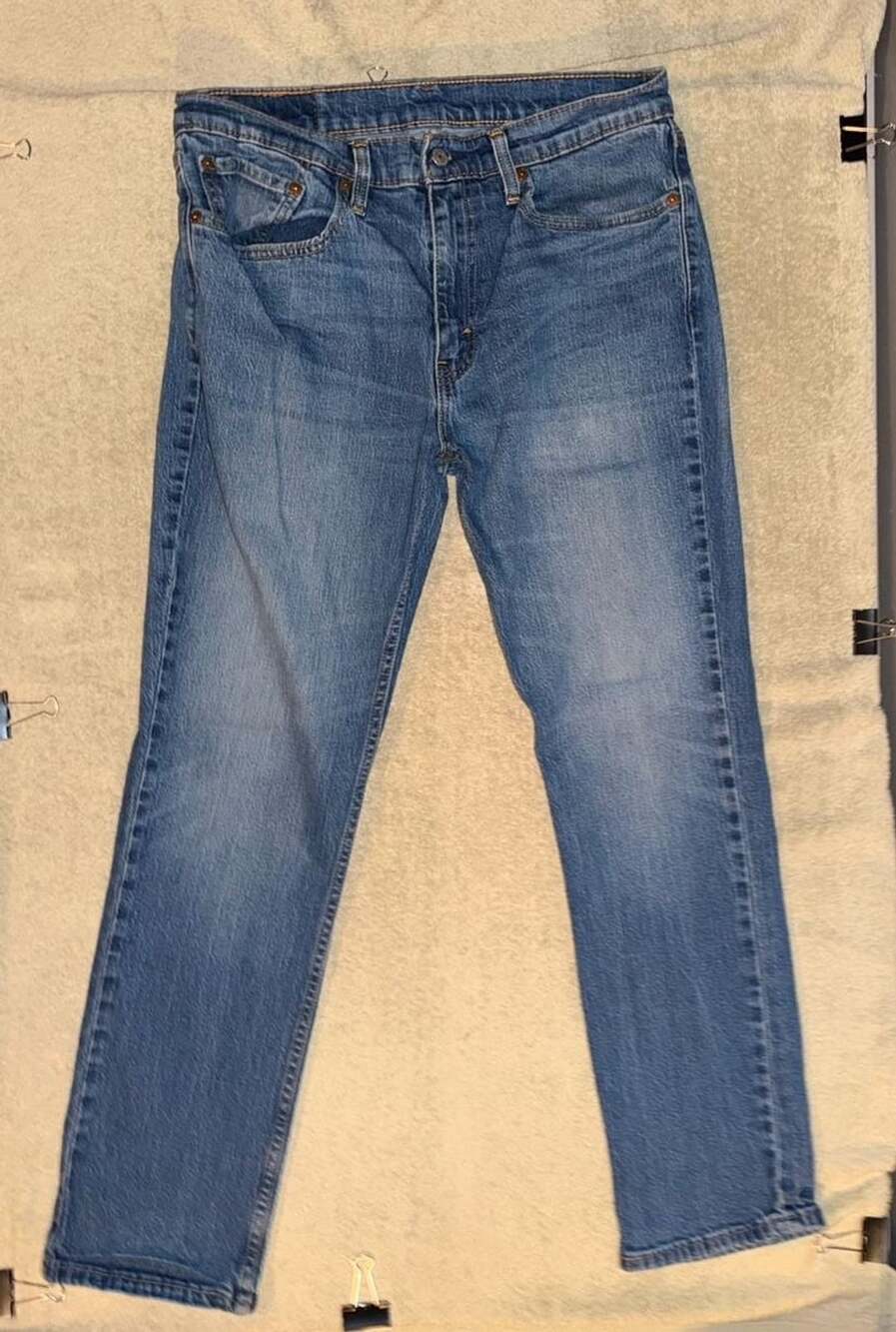 Levi's 511 Slim Jeans Size W34 L30 Blue Wash Denim